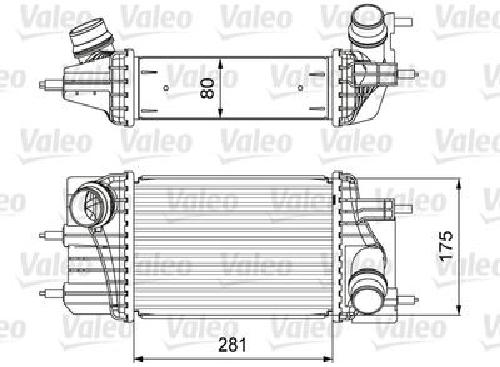 Original VALEO Ladeluftkühler 818666 für Nissan