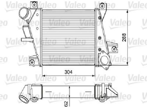 Original VALEO Ladeluftkühler 818360 für Nissan