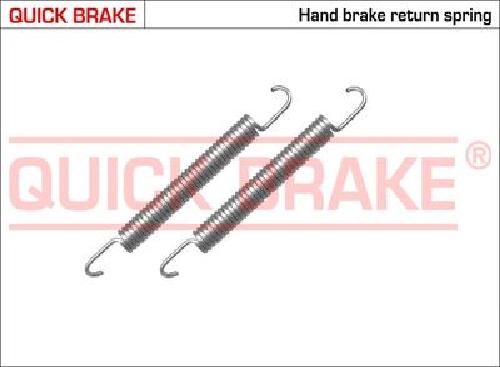 Original QUICK BRAKE Zubehörsatz Feststellbremsbacken 105-0480 für Opel Saab