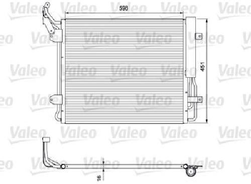 Original VALEO Kondensator Klimaanlage 814091 für VW