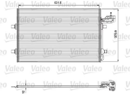 Original VALEO Kondensator Klimaanlage 814323 für Volvo