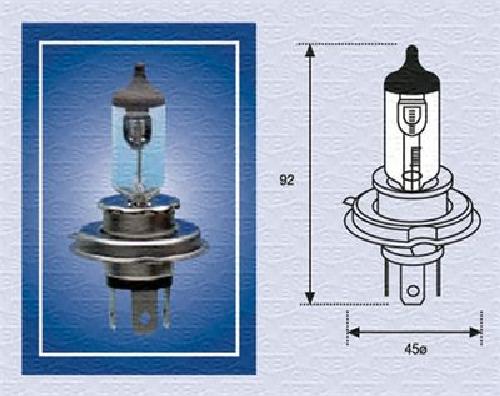 Original MAGNETI MARELLI Glühlampe Fernscheinwerfer Glühlampe Hauptscheinwerfer Glühlampe 002156100000