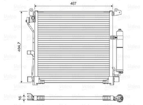 Original VALEO Kondensator Klimaanlage 822579 für Nissan