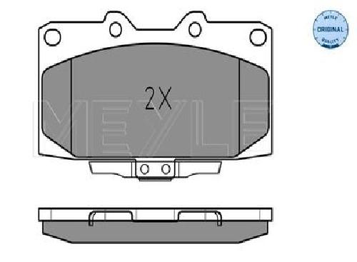 Original MEYLE Bremsbelagsatz Scheibenbremse 025 218 5415/W für Subaru