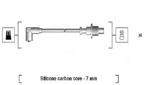 Original MAGNETI MARELLI Zündleitungssatz 941085150567 für Citroën Fiat Peugeot