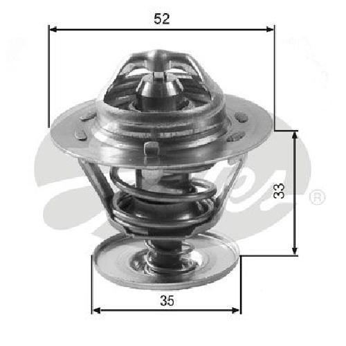 Original GATES Thermostat Kühlmittel TH12592G1 für Ford Mazda