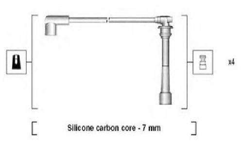 Original MAGNETI MARELLI Zündleitungssatz 941295130884 für Hyundai